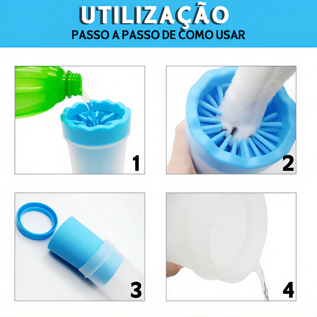 CleanPaw™ – Limpador de Patas para Pets em Silicone
